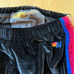 Brand New Barely worn black velvet joggers
